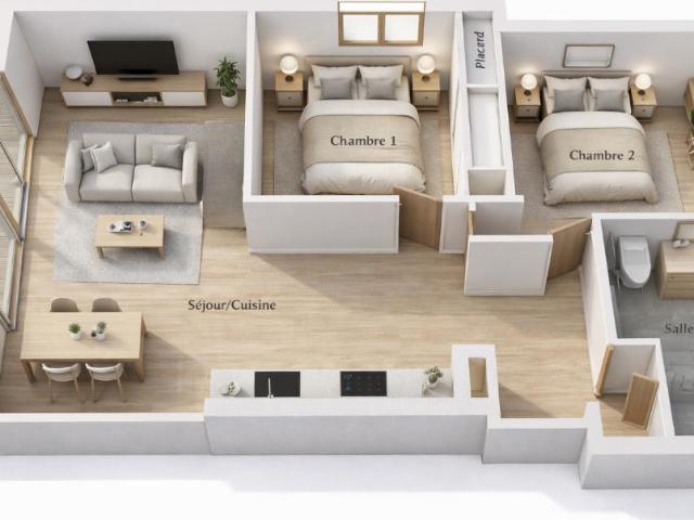 Appartement 3 pièces 70 m²