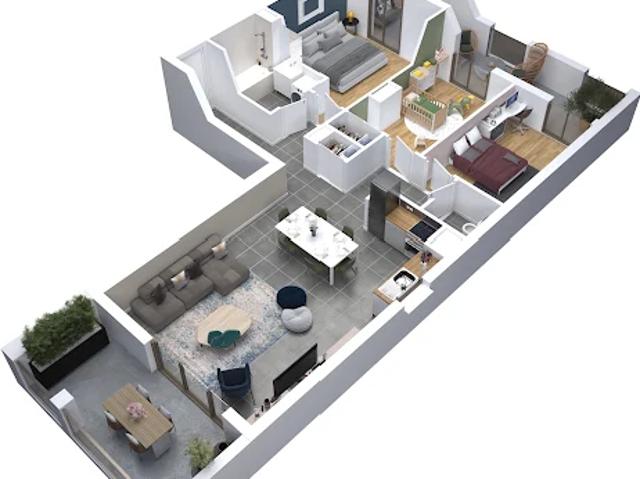 Appartement 3 pièces 72 m2