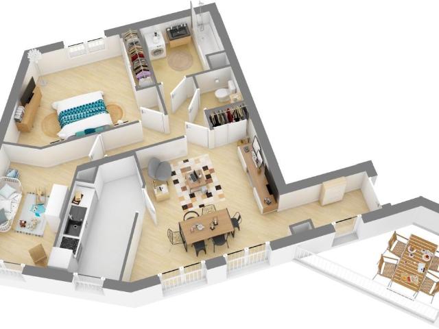 Appartement 3 pièces 72 m²