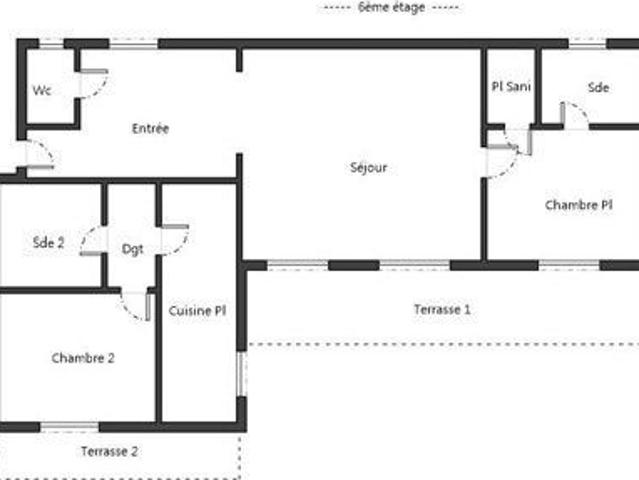 Appartement 3 pièces 72 m²