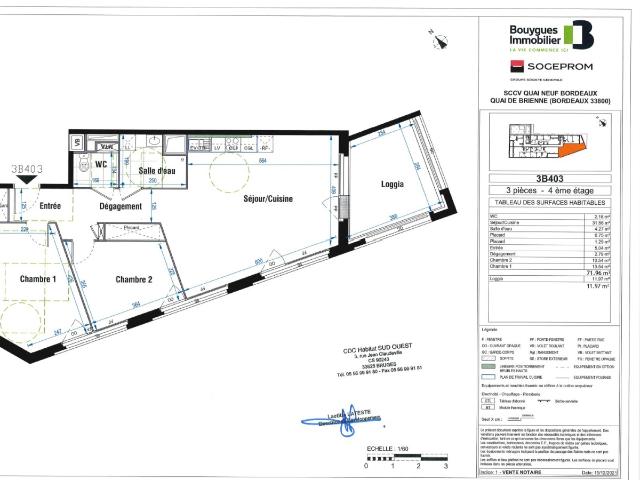 Appartement 3 pièces 72 m²