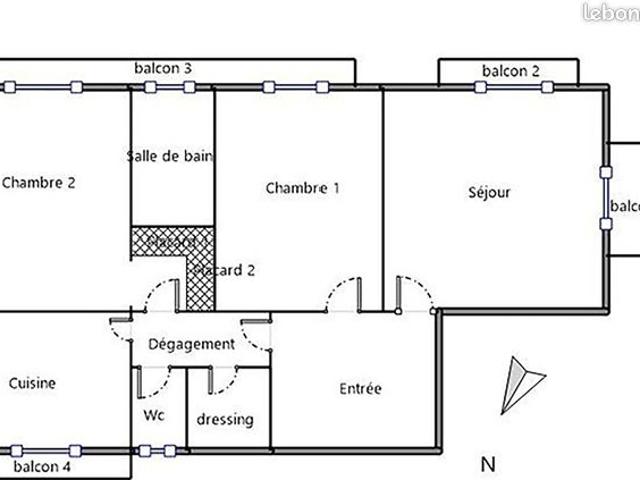 Appartement 3 pièces 77 m²