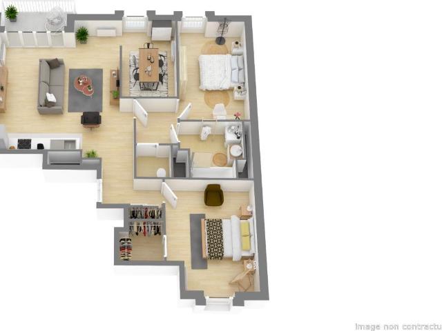 Appartement 3 pièces 75 m²