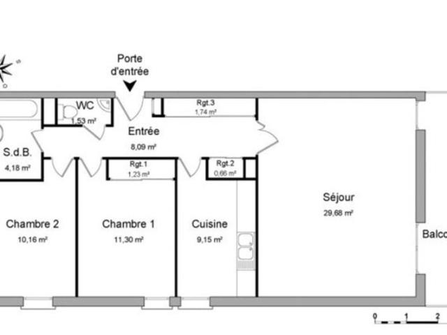 Appartement 3 pièces, 78 m² à louer à Épernay 51200
