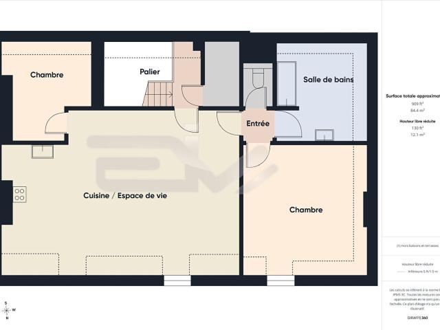 Appartement 3 pièces 81 m²