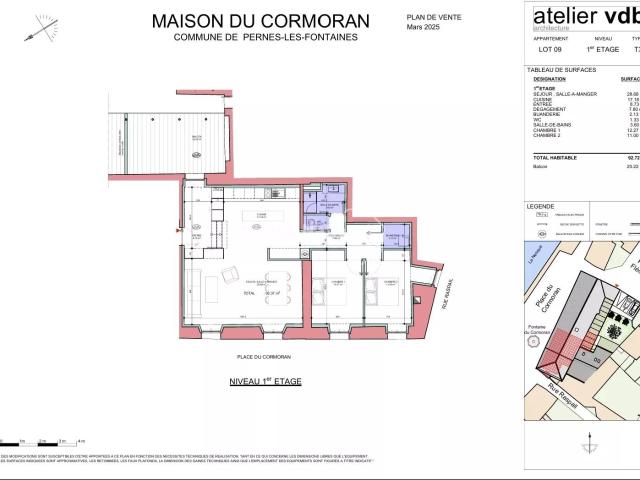 Appartement 3 pièces 93 m²