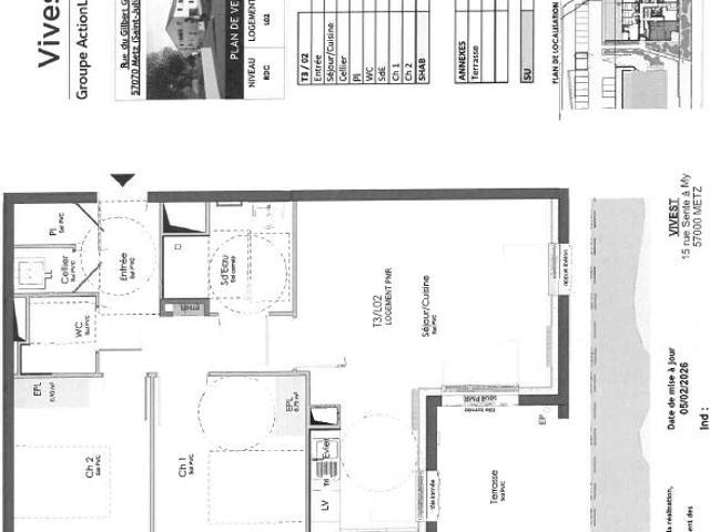 Appartement 3 pièces à Metz FR