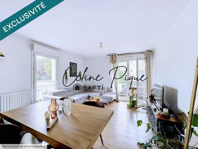 Appartement 3 pièces avec balcon et parking