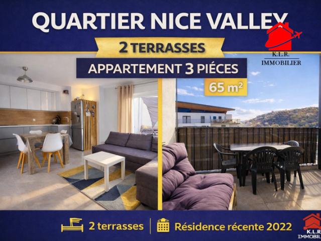 Appartement 3 pièces avec terrasse, St Isidore