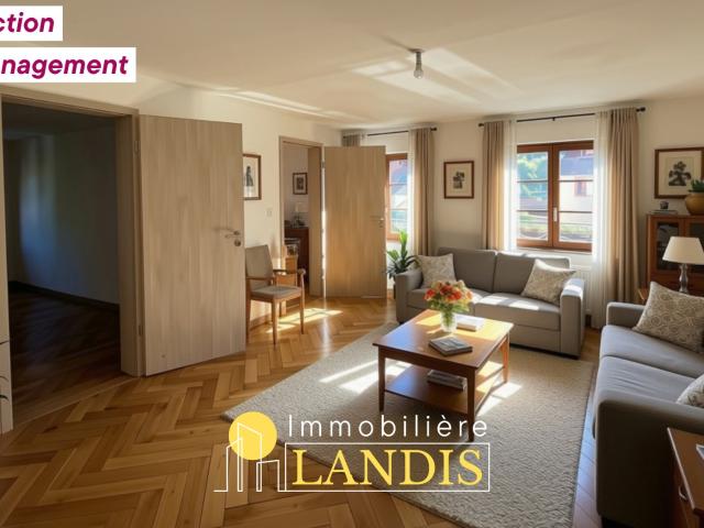 APPARTEMENT 3 PIÈCES AVEC VERRIÈRE ET CAVE