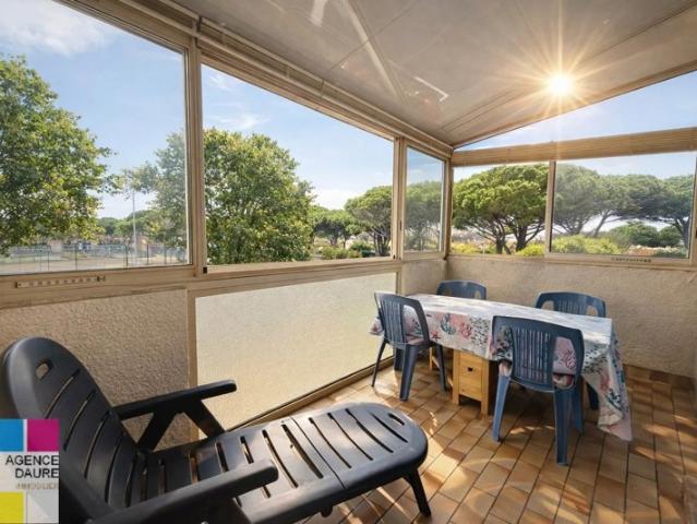 Appartement 3 pièces + mezzanine avec terrasse véranda – Résidence sécurisée avec piscine