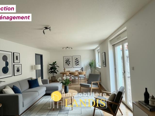 APPARTEMENT 3 PIÈCES RÉNOVÉ AVEC TERRASSE