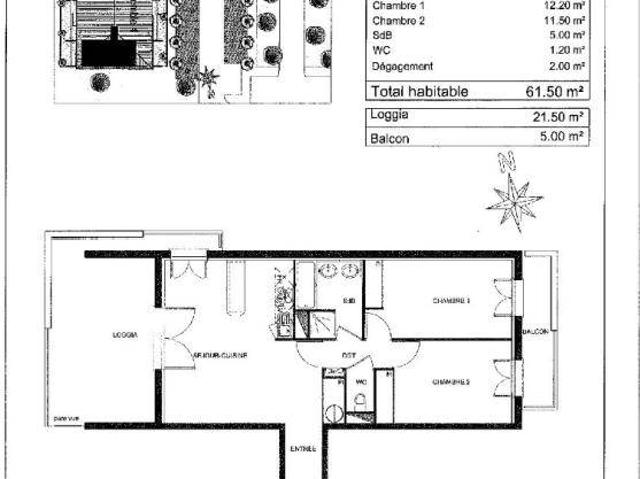 Appartement T3 58.6m2 à louer à Angoulême | Pichet