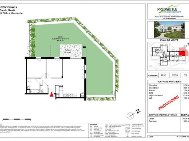 Appartement T3 63.57