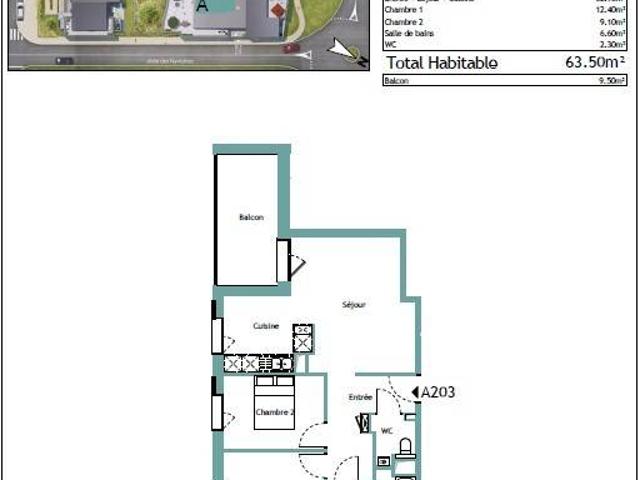 Appartement T3 63.5m2 à louer à Compiègne | Pichet