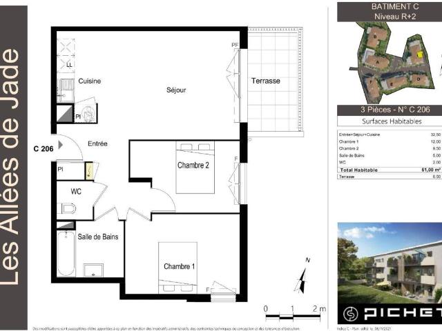 Appartement T3 61m2 à louer à Draguignan | Pichet