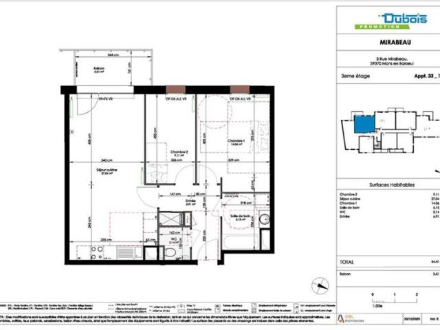 Appartement T3 64.41