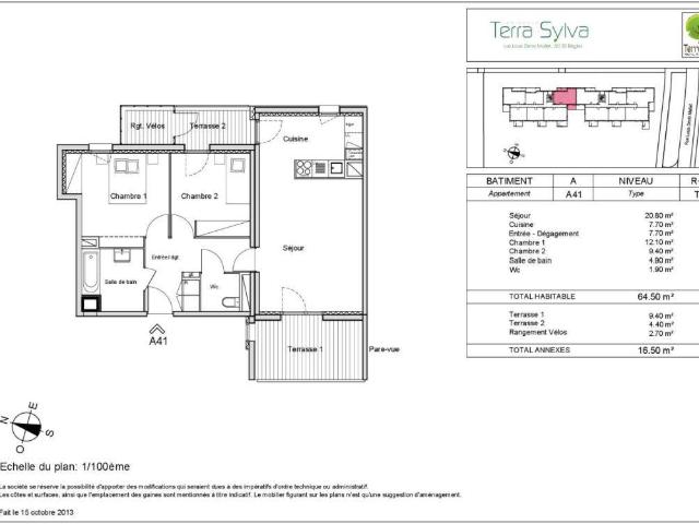 Appartement T3 64.5m2 à louer à Bègles | Pichet