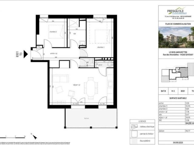 Appartement T3 64