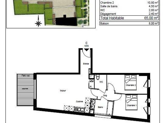 Appartement T3 65m2 à louer à Brignoles | Pichet