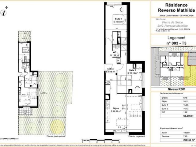 Appartement T3 68.9