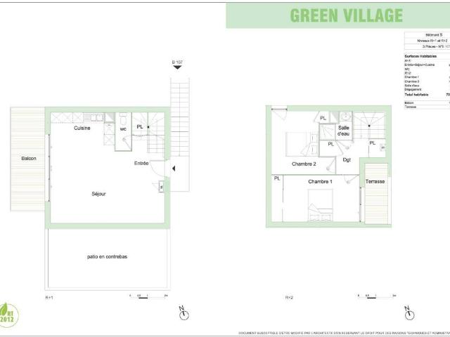 Appartement T3 70.5m2 à louer à Bègles | Pichet