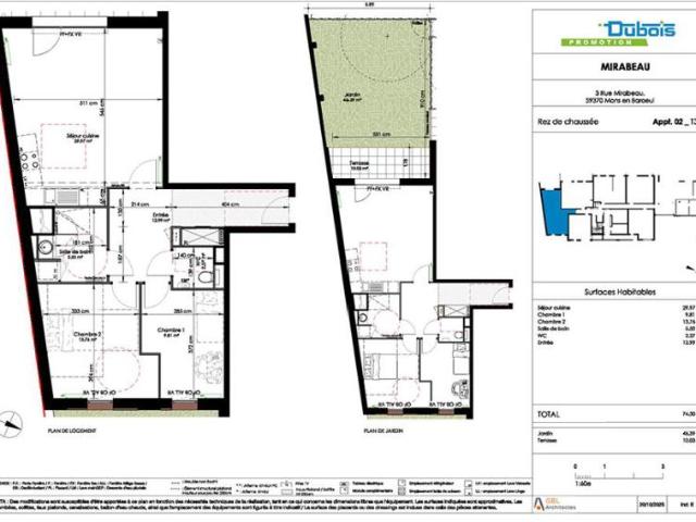 Appartement T3 74.3