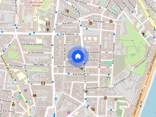 APPARTEMENT T3 A LOUER LYON 4EME ARRONDISSEMENT Grande Rue Bertone