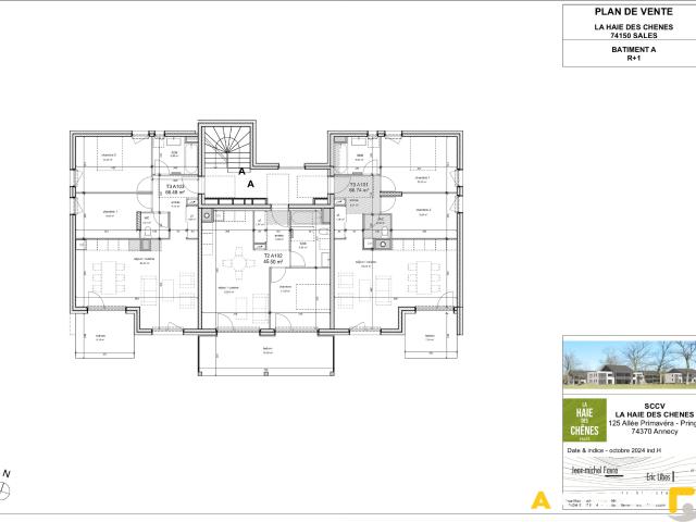 Appartement T3 avec balcon 66.60 m2 Sales