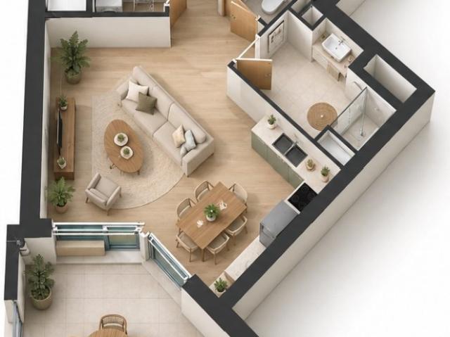 Appartement T3 de 64 M2 avec 15 M2 de terrasse et parking 65m² Montpellier