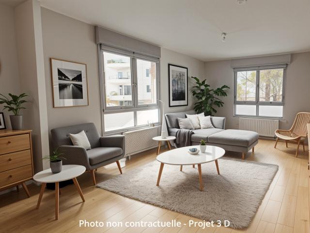 MONPLAISIR MARTINIERE, T3 DE 65 M2 DANS RESIDENCE DE 2010