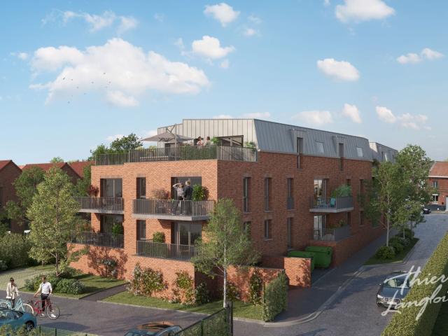APPARTEMENT T3 DE 69 M2 AVEC TERRASSE, CAVE ET STATIONNEMENT AU CŒUR DE CYSOING