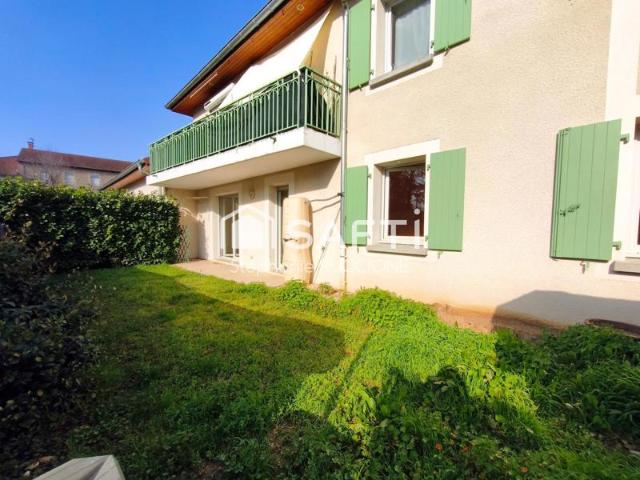 Appartement T3, garage, cave, place de parking, jardinet