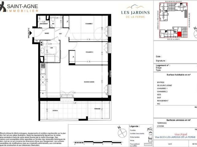 Appartement T3 GRIGNY à louer
