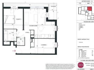 Appartement T3 LES PAVILLONS SOUS BOIS à louer
