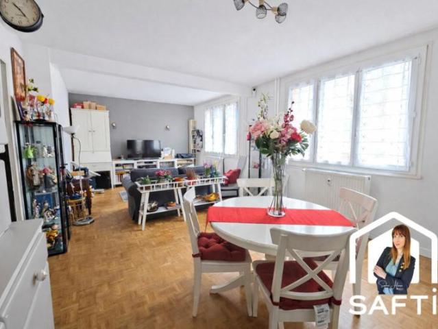 Appartement T3 lumineux avec balcon – 70 m² – Parking privé
