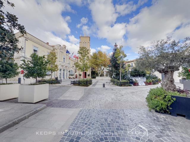 Appartement T3 lumineux de 57 m2 entièrement rénové avec cave Centre ville de Pérols