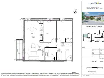 Appartement T3 neuf de 68 m² disponible à LA BOISSE Route Nationale