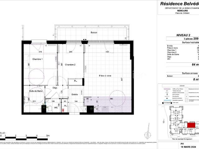 Appartement T3 Neuf 64 m2