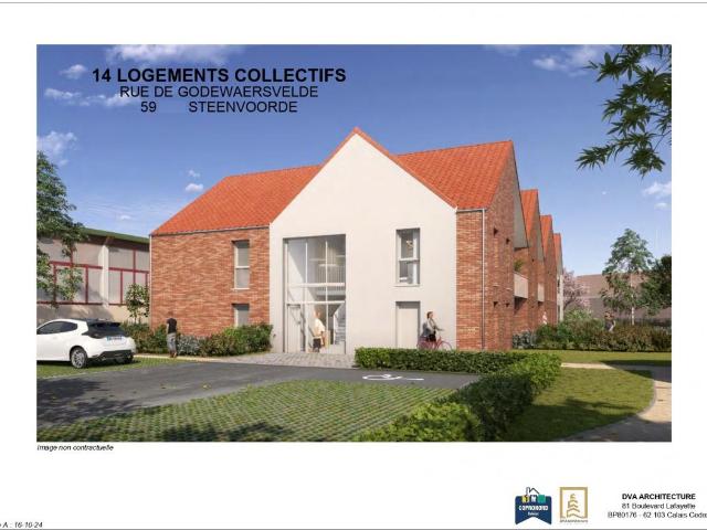 Appartement T3 Steenvoorde 68m² situé au 1er étage avec balcon 6m²