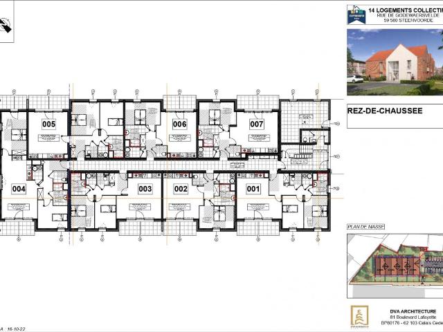 Appartement T3 Steenvoorde 71m² situé au rdc avec terrasse de 9m² et jardin de 36m²