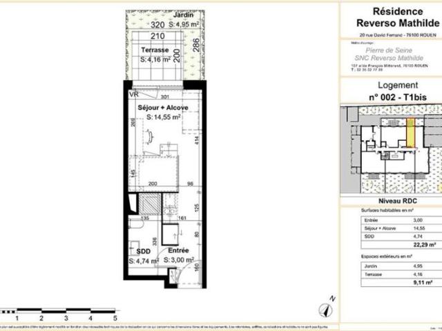 Appartement T1 22.29