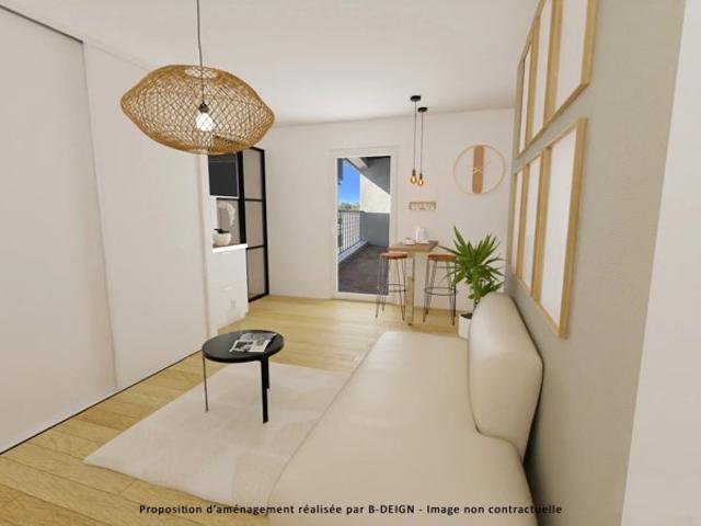 Appartement T1 BIS 30m² 31200 TOULOUSE SEPT DENIERS