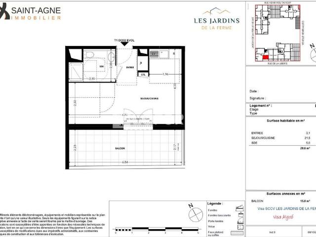 Appartement T1 GRIGNY à louer