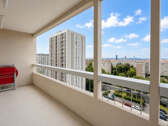 Appartement T1bis Dernier étage, vue imprenable sur Lyon et grand balcon
