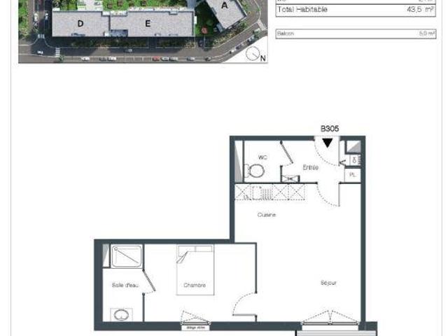 Appartement T2 43.5m2 à louer à Wattrelos | Pichet