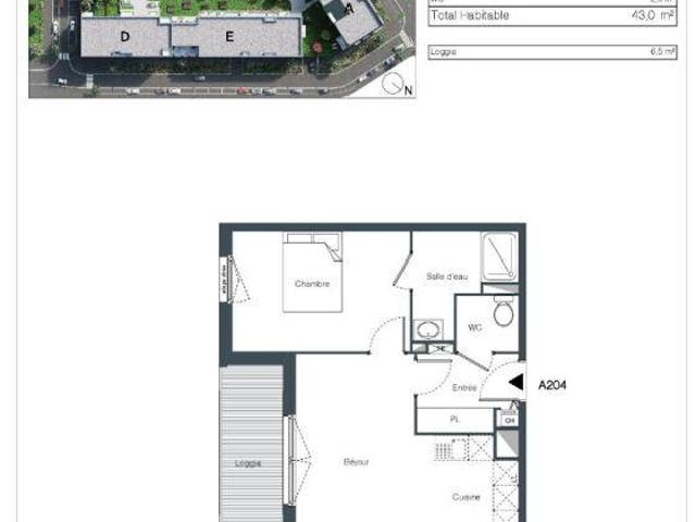 Appartement T2 43m2 à louer à Wattrelos | Pichet