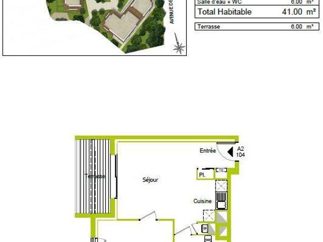 Appartement T2 40.5m2 à louer à Lormont | Pichet