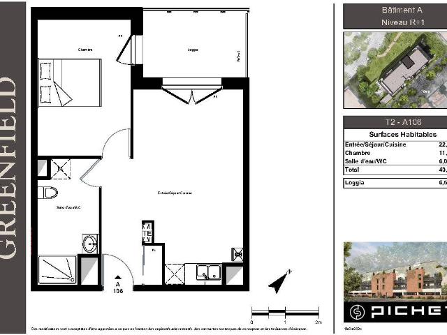 Appartement T2 40m2 à louer à Armentières | Pichet