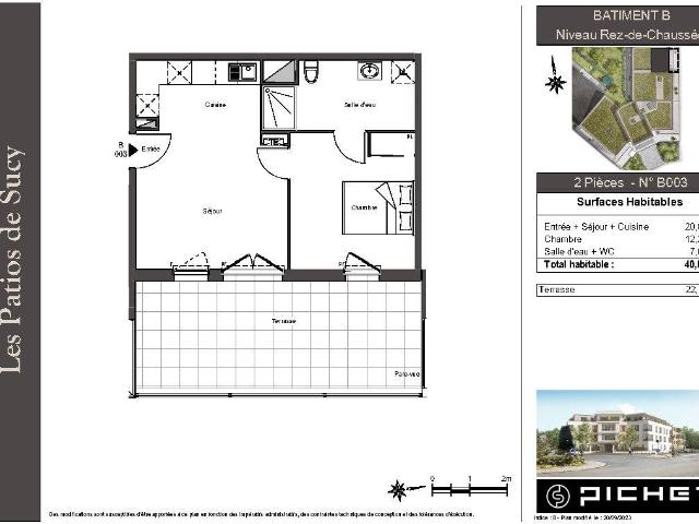 Appartement T2 40m2 à louer à Sucy en brie | Pichet